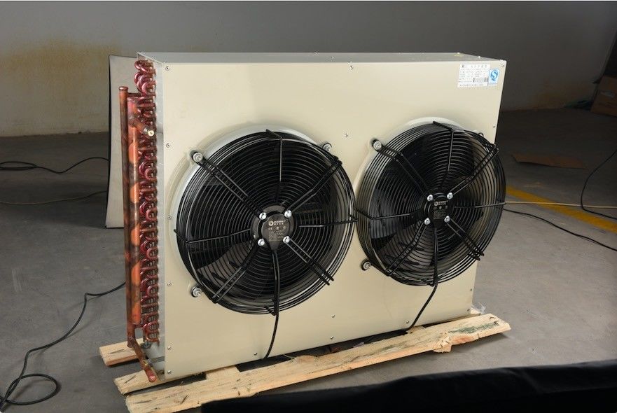 Vertical side mounted condenser suitable for air-cooled condensing units that require separate installation of condenser and compressor